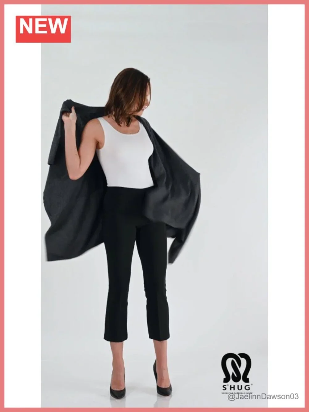 Patented Hidden Sleeve Cardigan Wrap Shrug S'Hug Layering Piece for Casual or